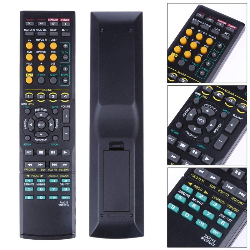 INTECHING RAV315 AV Receiver Remote Control for Yamaha HTR-6025, HTR-6030, HTR-6050, RX-V361, RX-V361BL, RX-V561, YHT-280BL, YHT-380BL, YHT-685SL - Image 5